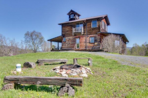 Mountain View and Fire Pit Rustic Marshall Getaway!